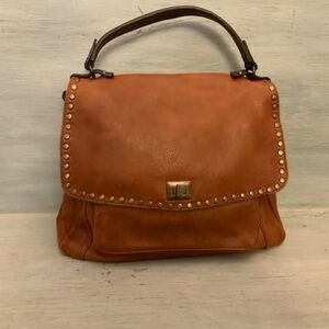 ChillX Brown Faux Leather‎ Hobo Shoulder Bag Purse Good Condition